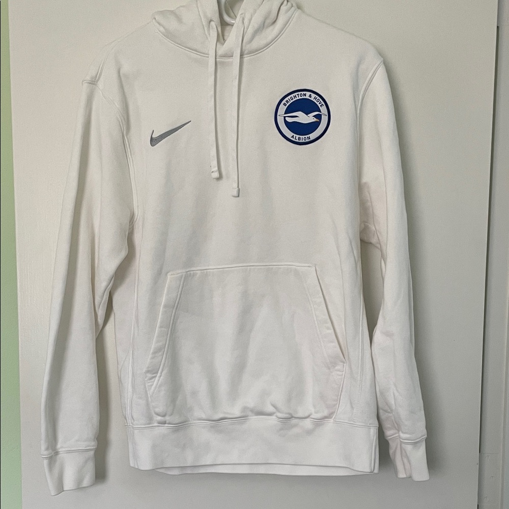 Nike White Hooded Pullover Official Brighton & Hove Albion Football Club Hoodie